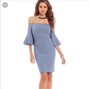 Gianni Bini Bodycon Midi Off-the-shoulder Dress